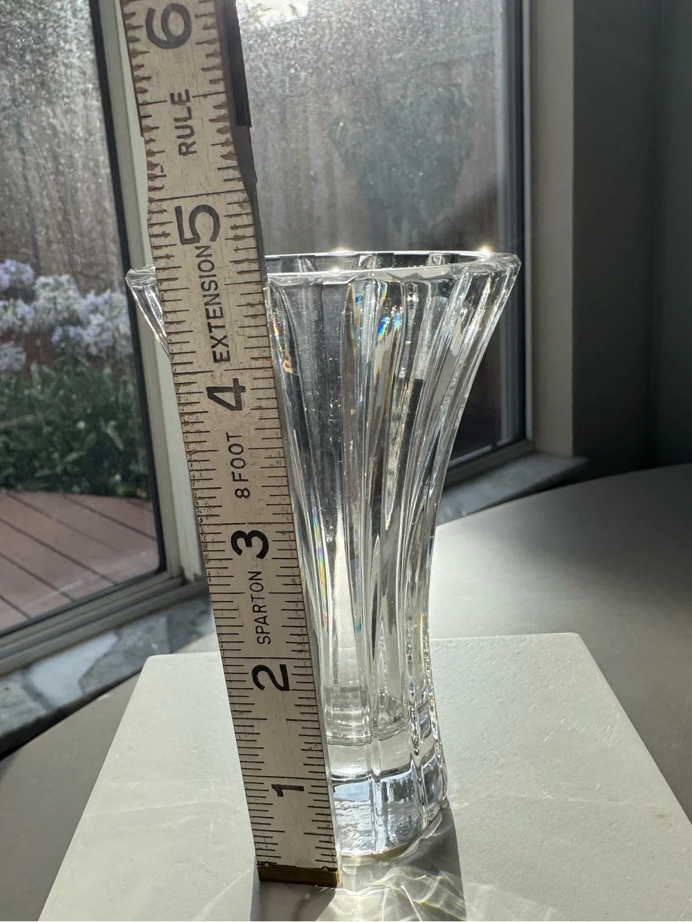 Marquis by Waterford Crystal Vase 4.75” Flared Cut Glass Poland Sheridan  NWOT